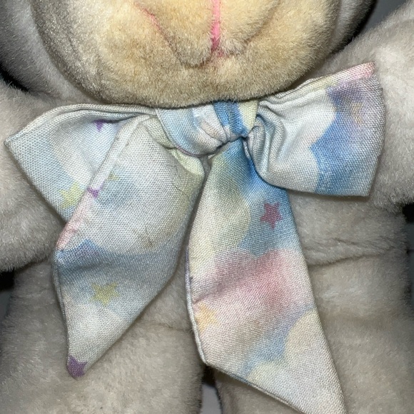 VINTAGE 1993 HAPPINESS AID TOY WELL MADE LAMB / SHEEP STUFFED ANIMAL PLUSH STAR - Picture 3 of 10